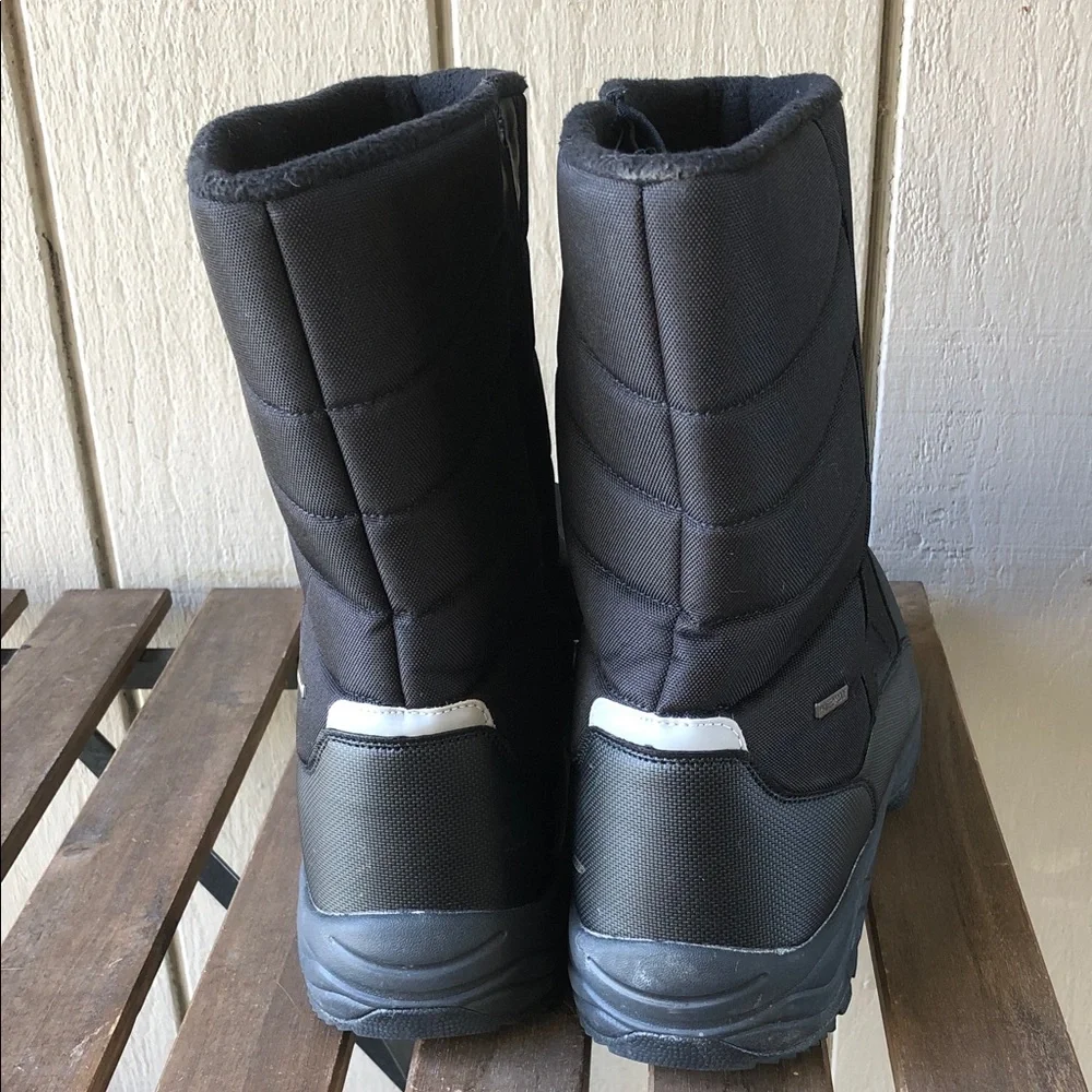 Men's Black Insulated Rain & Snow Boots